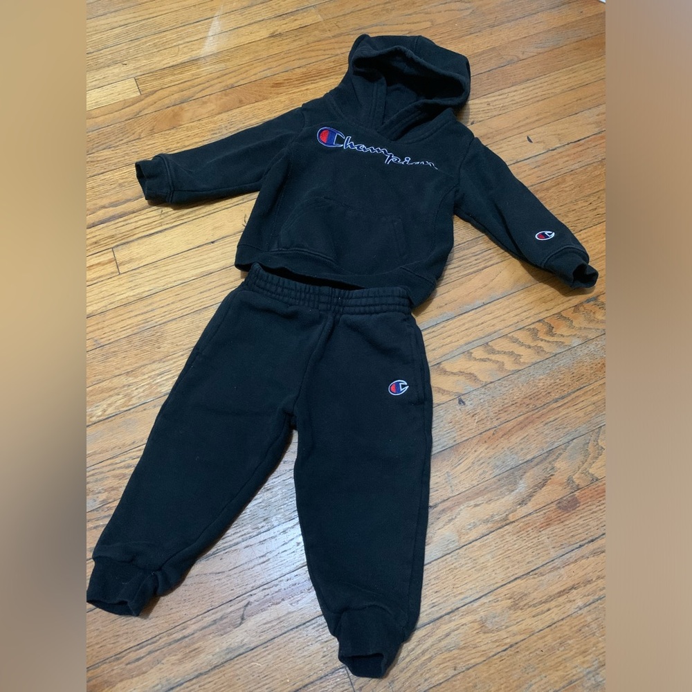 Champion Kids Matching Fleece Pullover Hoodie & Sweatpant